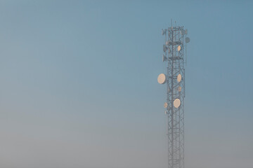 Communication network tower
