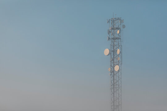 Communication network tower