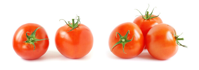 red tomato  isolated on a white background
