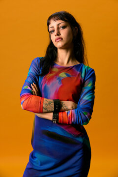 Confident rebel female
