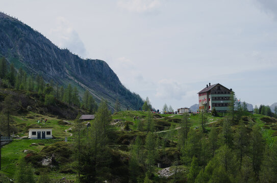 Orobie Alps ( Bergamo Alps) and Rifugio Laghi Gemelli. Valle Brembana,  Italy