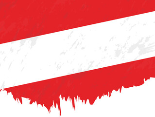 Grunge-style flag of Austria.