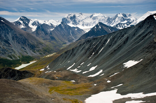The trail from Mt. Belukha to Lake Kucherla, Mtn. Belukha Park, Altai Republic, Siberia, Russia