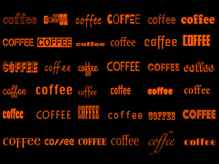 coffee font graphic