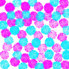 seamless pattern with pink flowers