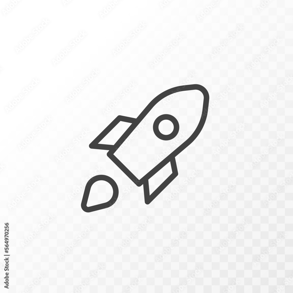 Aufkleber outline style ui icons collection. vector black linear illustration. rocket fly business startup and