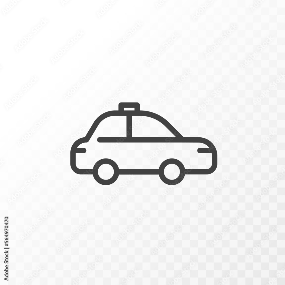 Aufkleber outline style ui icons collection. vector black linear illustration. car delivery taxi service and t