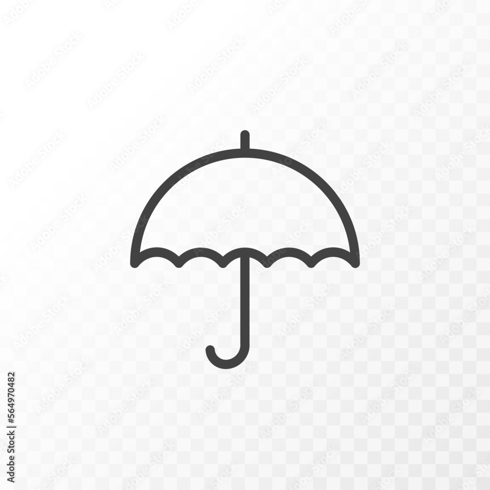 Aufkleber outline style ui icons collection. vector black linear illustration. umbrella weather and precipitat