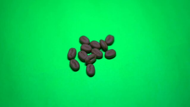 coffee beans background croma wide view