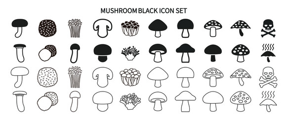 キノコアイコンセット