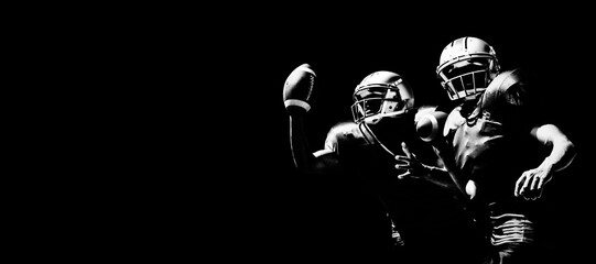 Composite image of american football player © vectorfusionart