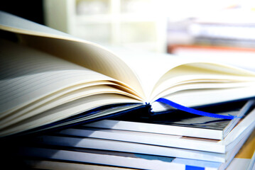 open book on the table