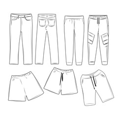 set of clothes for people