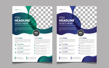 Corporate healthcare and medical cover a4 flyer design template healthcare.Cover, template design for a report and medical brochure  design, flyer, leaflets decoration for printing and presentation.