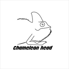 Chameleon symbol design concept icon design.  Chameleon symbolism and meanings include adaptability, artistry, balance, transformation, psychic awareness, spirit animal