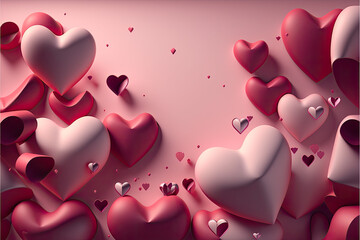 Happy Valentine's Day, Heart Design, Generative AI