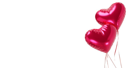 red pink heart with a heart png 3d illustration balloon love romance romantic valentine