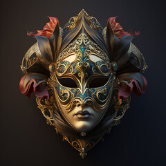 Venetian Carnival Mask - Generative AI