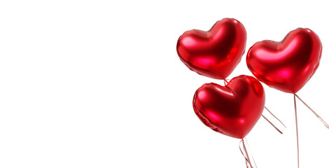 Obraz na płótnie Canvas red pink heart with a heart png 3d illustration balloon love romance romantic valentine