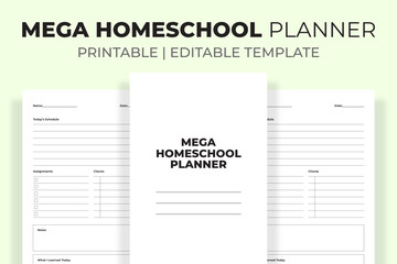 Mega Homeschool Planner