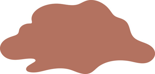 Rich soil for plant planting flat icon