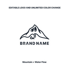 Fototapeta premium simple and minimalist logo templates for business or other. Editable color variation. EPS 10 Vector