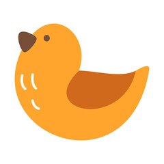 cute rubber duck isolated