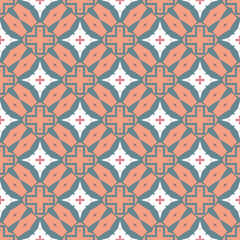 Fototapeta premium Abstract tileable geometric pattern. A seamless background, vintage texture. 