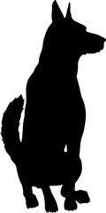 Dog Silhouette Pet Animal