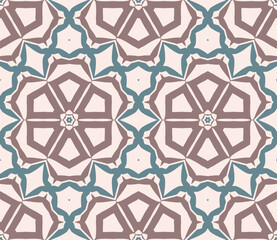Abstract tileable geometric pattern. A seamless background, vintage texture.	
