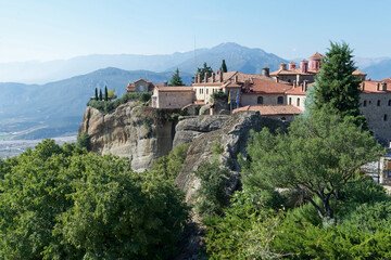 Fototapeta na wymiar Griechenland - Meteora - Kloster St. Stephan