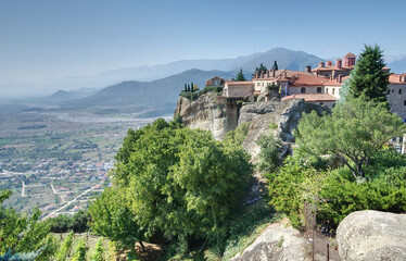 Fototapeta na wymiar Griechenland - Meteora - Kloster St. Stephan