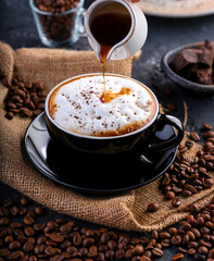 Late arts coffe and coffee beans