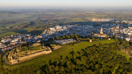 vista del amanecer en el municipio de Medina Sidonia, en la provincia de Cádiz, España