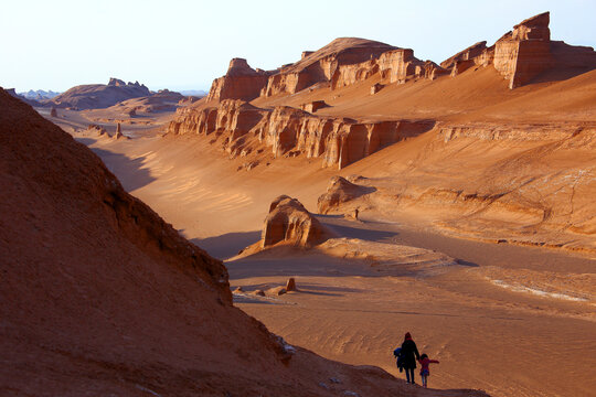 The Kaluts region of the Lut desert. The hottest place on earth. Iran