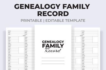 Genealogy Family Record