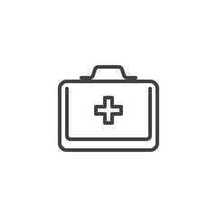 First aid kit line icon