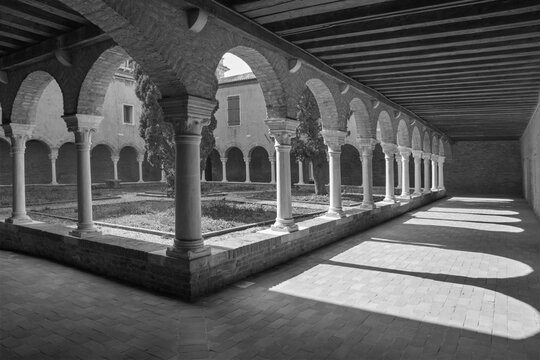 Venice - atrium of church San Francesco della Vigna