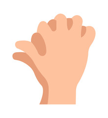 Hand flat icon Make animals with fingers