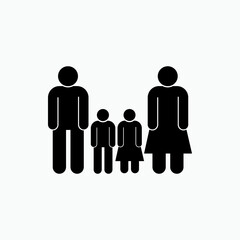 Family Movie Genre Icon. Entertainment Label Sign . Symbol, Logo - Vector.