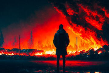Fototapeta premium A stunning image of the end of the world