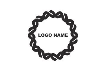 geometric circle logo design concept