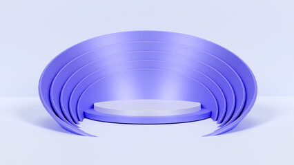 Obraz premium 3D render of a product display podium, product glorifier