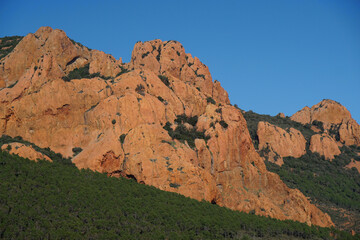 Rote Felsen Massif de l&rsquo;Esterel C&ocirc;te d&rsquo;Azur Frankreich