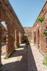 Abandoned house without a roof.