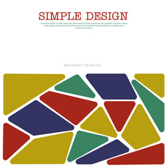 Abstract geometric mosaic. The idea for the design of title pages, covers, books, brochures, leaflets, posters, booklets. Template for interior and decoration ideas