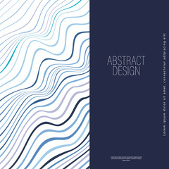 Abstract wave. Template for creative ideas for the design of title pages, covers, books, brochures, leaflets, posters, booklets. Layout of the interior and decoration ideas