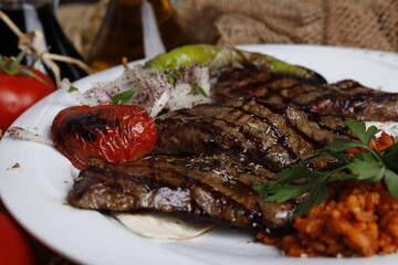 meat with vegetables