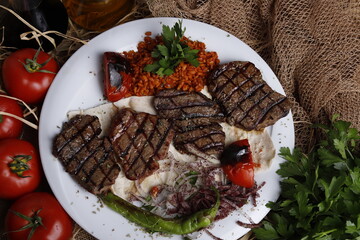 meat with vegetables