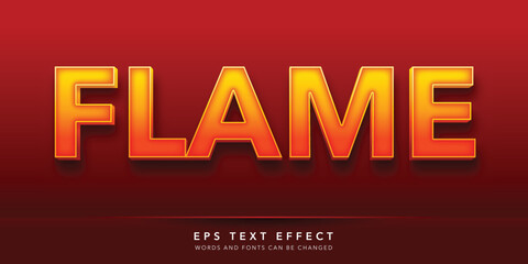 flame 3d editable text effect